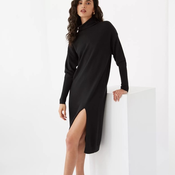XS Black Cyprie Wilfred Dress - beautiful with slit - Picture 1 of 5
